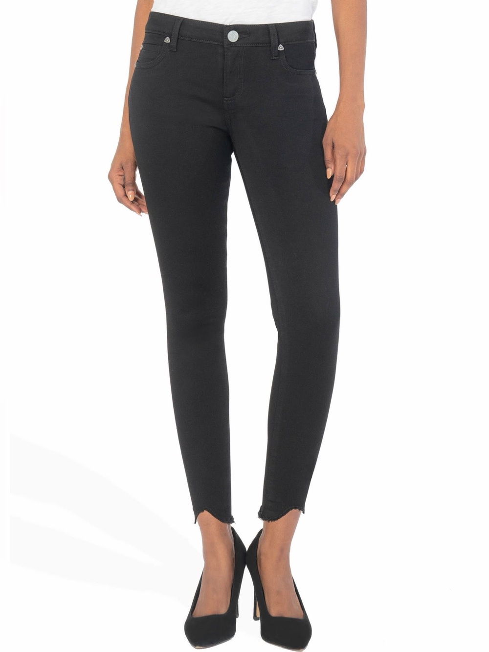 NWT Kut From the Kloth Carlo Ankle Skinny Stretch Black size 10